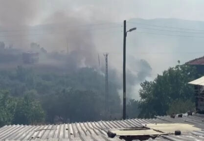 Ankara'nın Kızılcahamam ilçesindeki yangın evlere ulaşmadan söndürüldü - 3. Resim