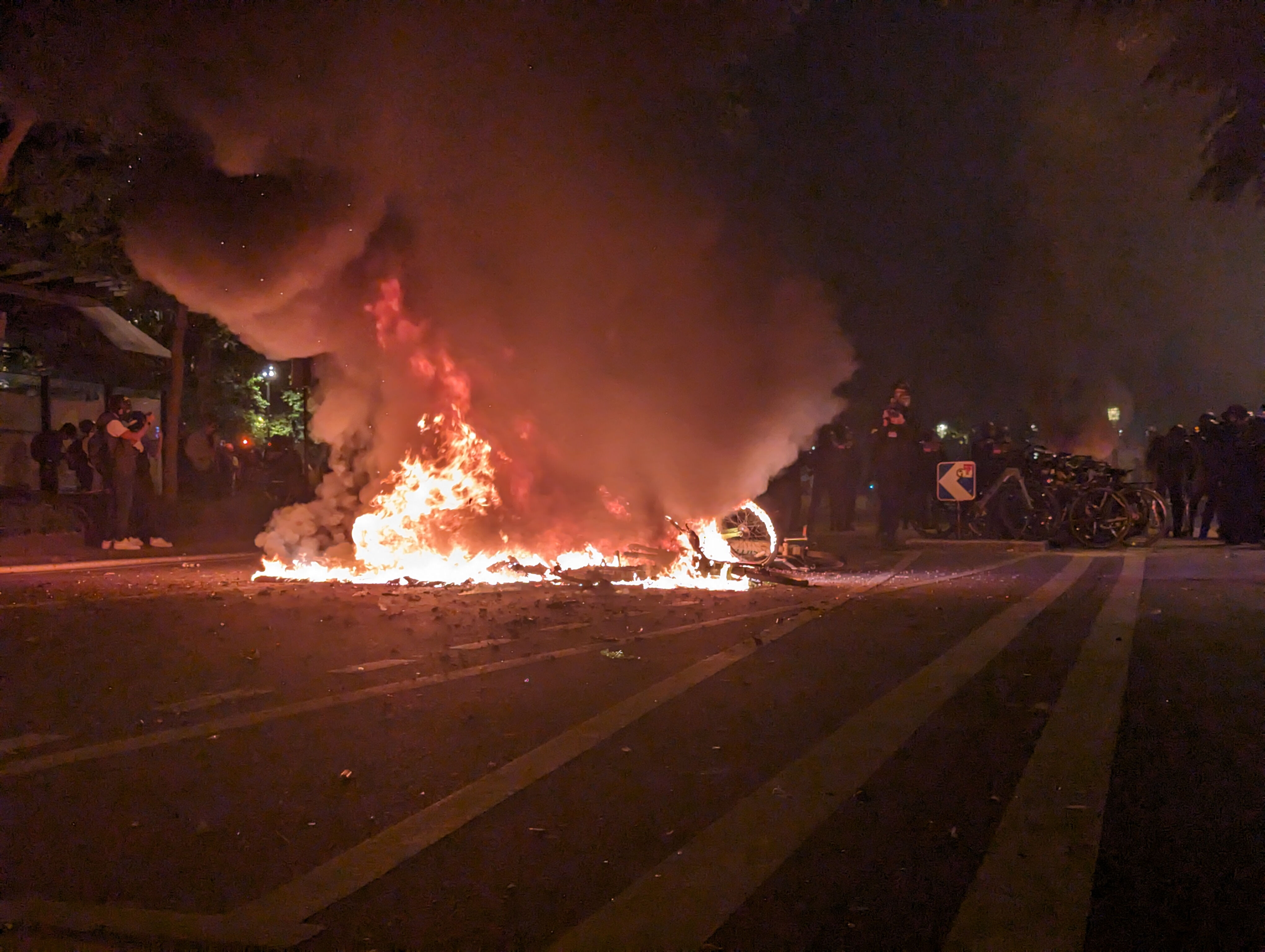 Fransa'da sol ittifak kazandı aşı sağ karşıtları Paris'i savaş alanına çevirdi - 3. Resim