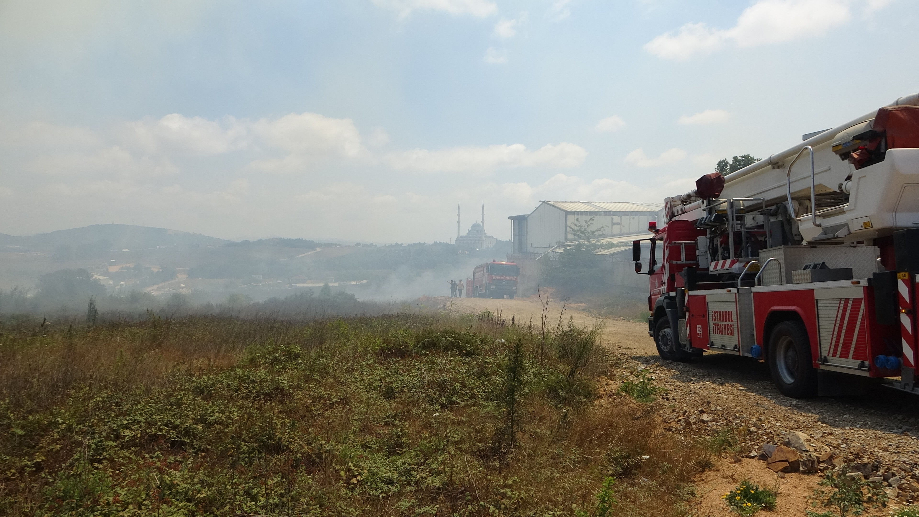 İstanbul Tuzla Tepeören mevkiinde çıkan orman yangınına müdahale devam ediyor - 1. Resim