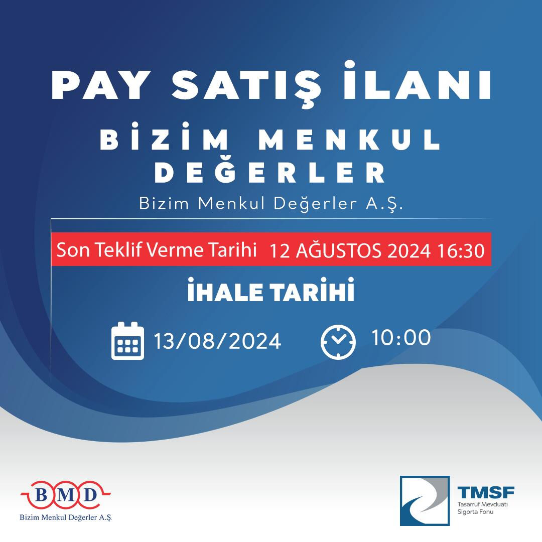 Bizim menkul değerler satışa çıktı Bizim menkul değerler satışa çıktı - 1. Resim