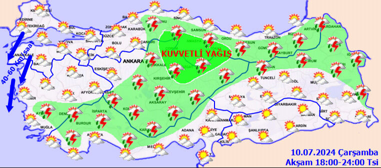Meteoroloji'den son dakika alarm! 16 il sarı kodlu uyarı verdi Meteoroloji'den son dakika alarm! 16 il sarı kodlu uyarı verdi - 1. Resim