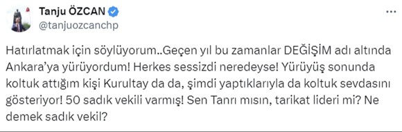 Kemal Kılıçdaroğlu'ndan Tanju Özcan'ın 