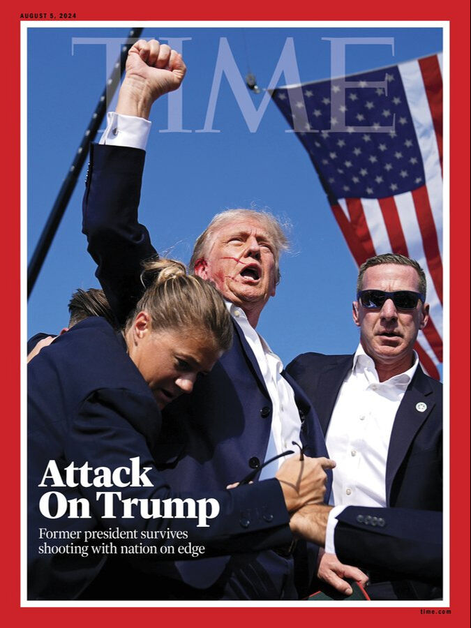 Biden'a güle güle, zafer Trump'ın! Time'dan suikast girişimi sonrası çarpıcı kapak Biden'a güle güle,  zafer Trump'ın! Time'dan suikast girişimi sonrası çarpıcı kapak - 1. Resim