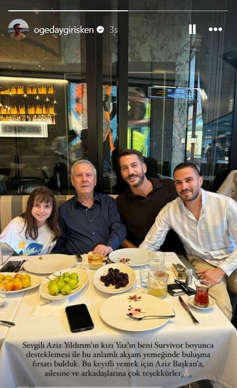 Olay buluşma! Aziz Yıldırım Survivor yarışmacısıyla bir araya geldi - 1. Resim