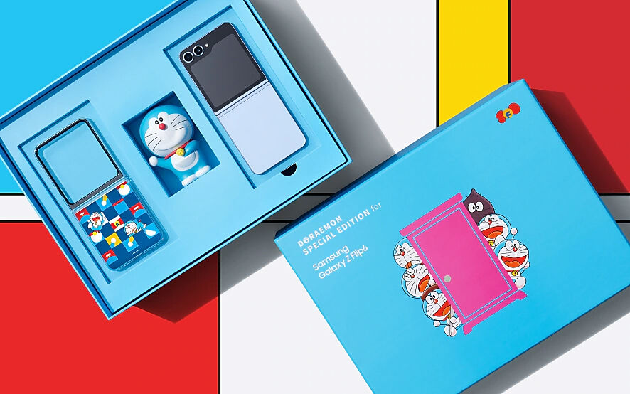 Samsung, Doraemon'a özel Samsung Galaxy Z Flip 6 tasarımını tanıttı! - 1. Resim