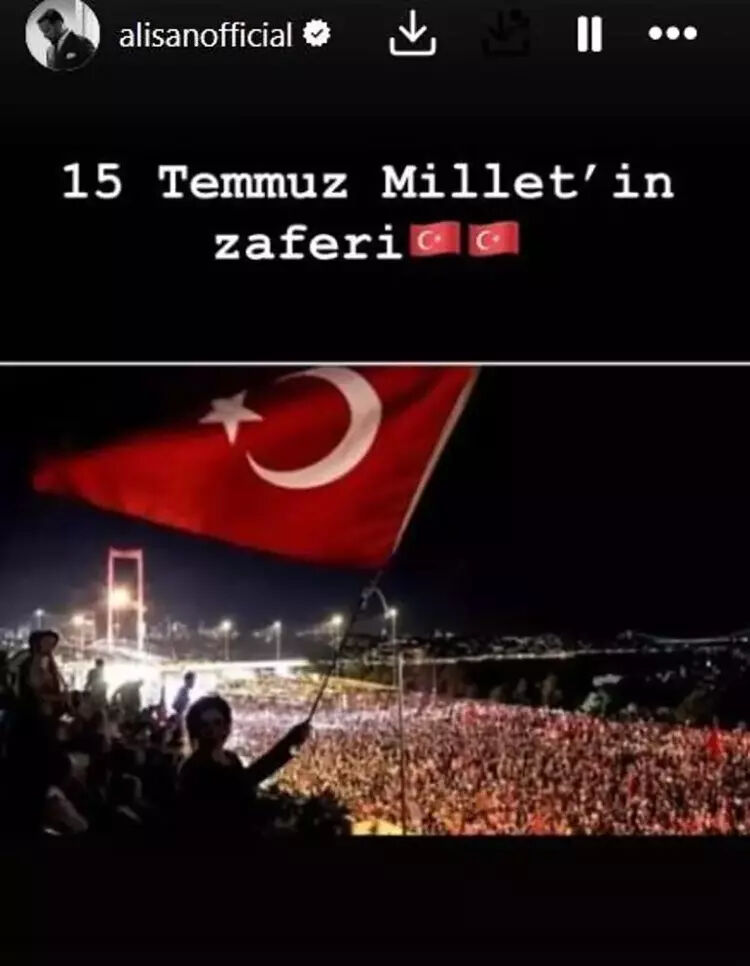 Büyük bir destan yazıldı! Ünlüler 15 Temmuz’u unutmadı - 4. Resim