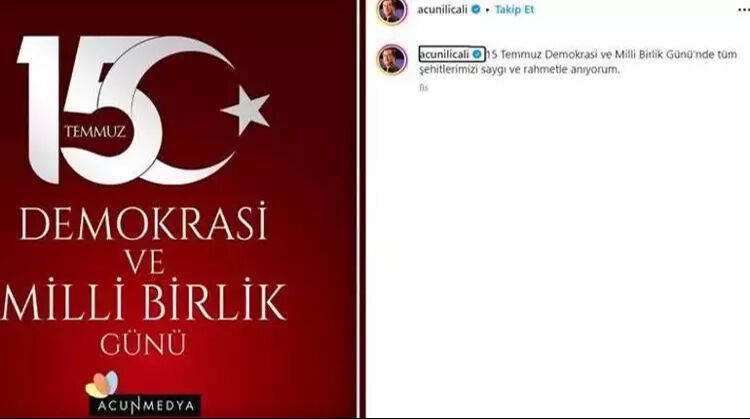 Büyük bir destan yazıldı! Ünlüler 15 Temmuz’u unutmadı - 5. Resim