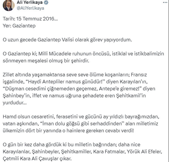 Siyasi liderlerden 15 Temmuz Demokrasi ve Milli Birlik Günü mesajları Siyasi liderlerden 15 Temmuz Demokrasi ve Milli Birlik Günü mesajları - 2. Resim