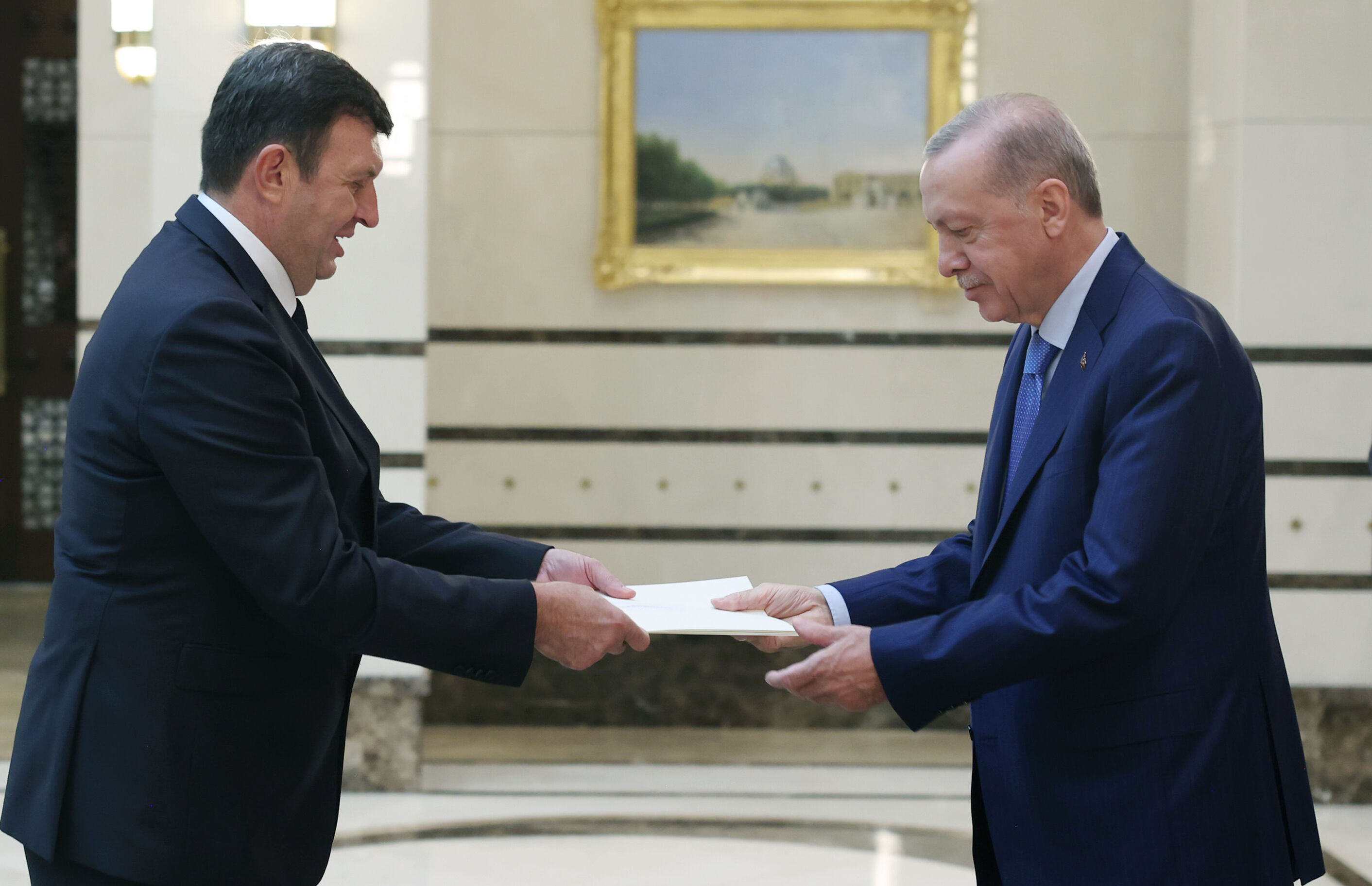 Büyükelçiler, Cumhurbaşkanı Erdoğan'a güven mektubu sundu - 1. Resim