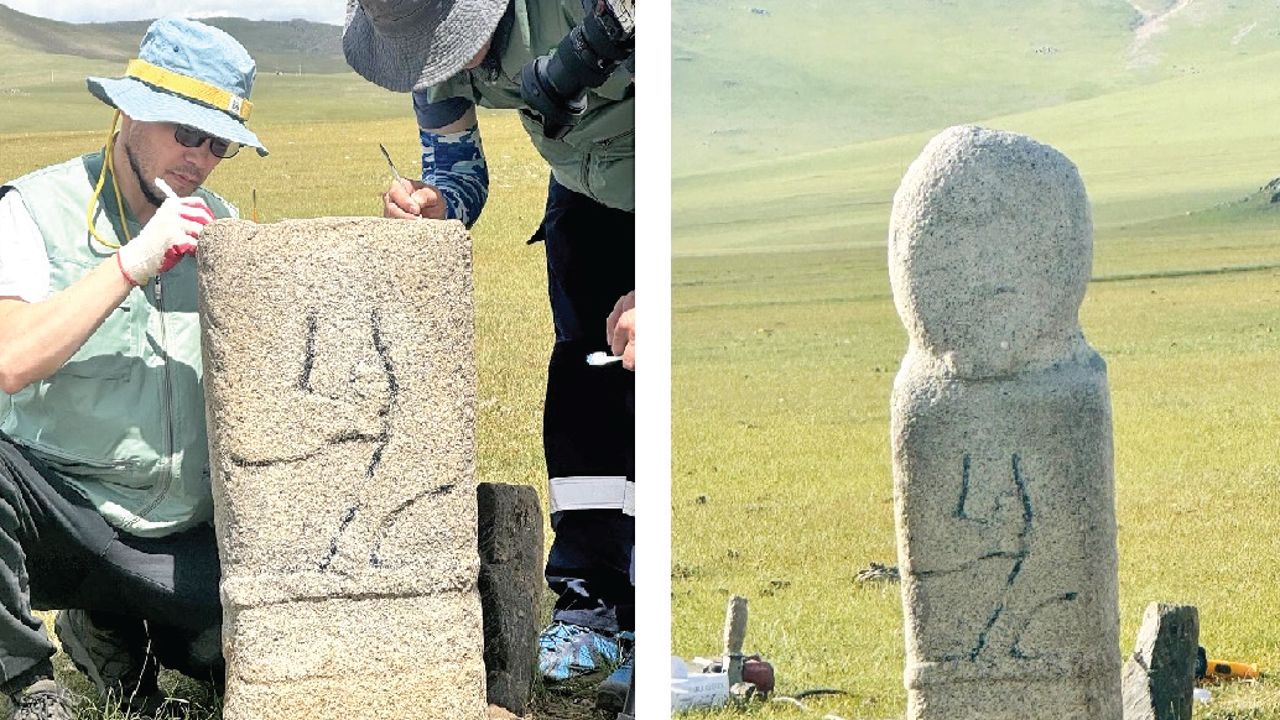 Göktürk eserlerini Türkiye restore etti! Moğolistan’daki̇ taşlara bakım