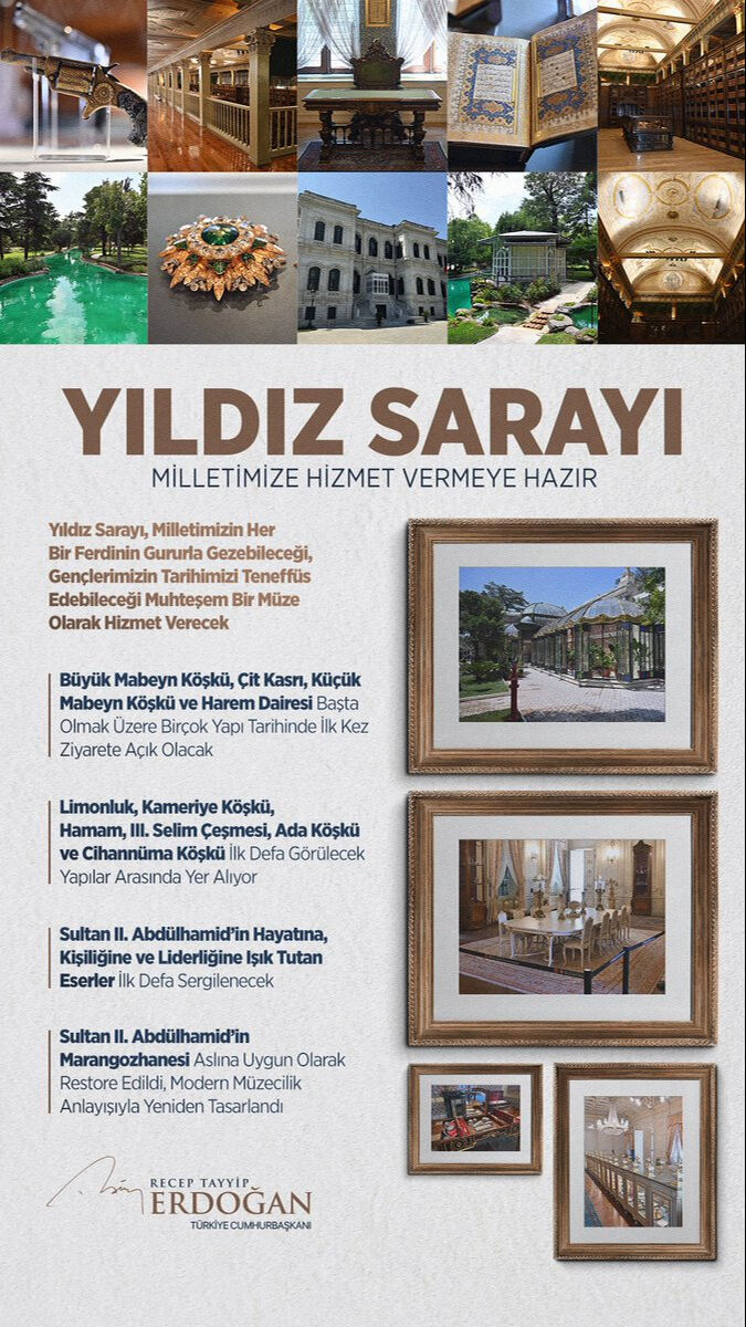 Cumhurbaşkanı Recep Tayyip Erdoğan Yıldız Sarayı'nın açılışını gerçekleştirdi: Yıldız Sarayı direnişin sembolü Cumhurbaşkanı Recep Tayyip Erdoğan Yıldız Sarayı'nın açılışını gerçekleştirdi: Yıldız Sarayı direnişin sembolü - 3. Resim