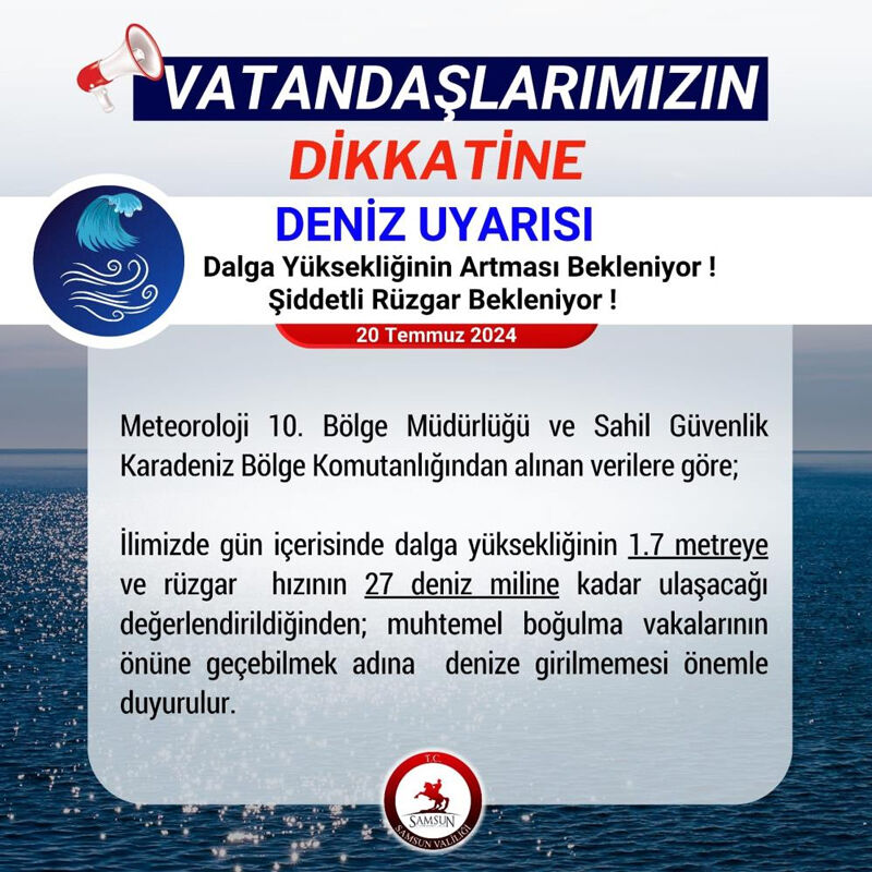 Dalga yüksekliği 2 metreye ulaştı! Valilikten ‘denize girmeyin’ uyarısı yapıldı Dalga yüksekliği 2 metreye ulaştı! Valilikten ‘denize girmeyin’ uyarısı yapıldı - 2. Resim