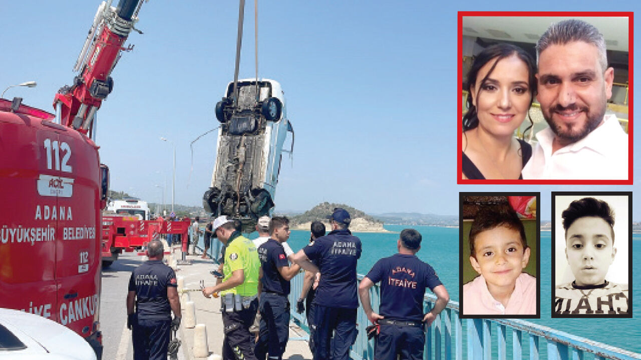 Köprüden Seyhan Baraj'ına düşen araç mezarları oldu! 4 kişilik ailenin cenazeleri gözyaşları içinde alındı Köprüden Seyhan Baraj'ına düşen araç mezarları oldu! 4 kişilin ailenin cenazeleri gözyaşları içinde alındı - 2. Resim