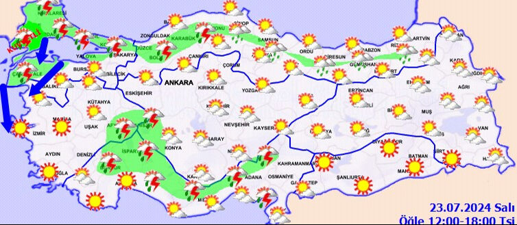 AKOM uyarısına göre bugün öğleden sonra İstanbul'da gök gürültülü yağış bekleniyor AKOM uyarısına göre bugün öğleden sonra İstanbul'da gök gürültülü yağış bekleniyor - 2. Resim