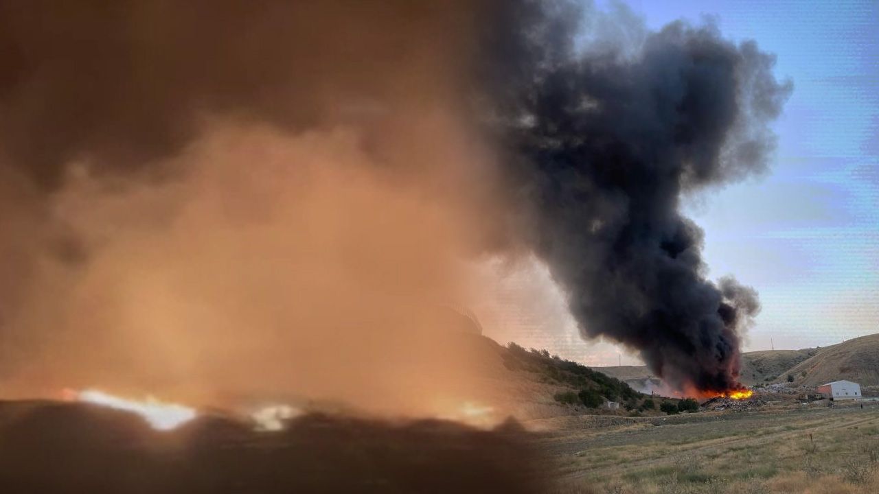 Ankara'da çöp toplama alanında yangın çıktı! Başkentte dumanlar gökyüzünü kapladı - Gündem