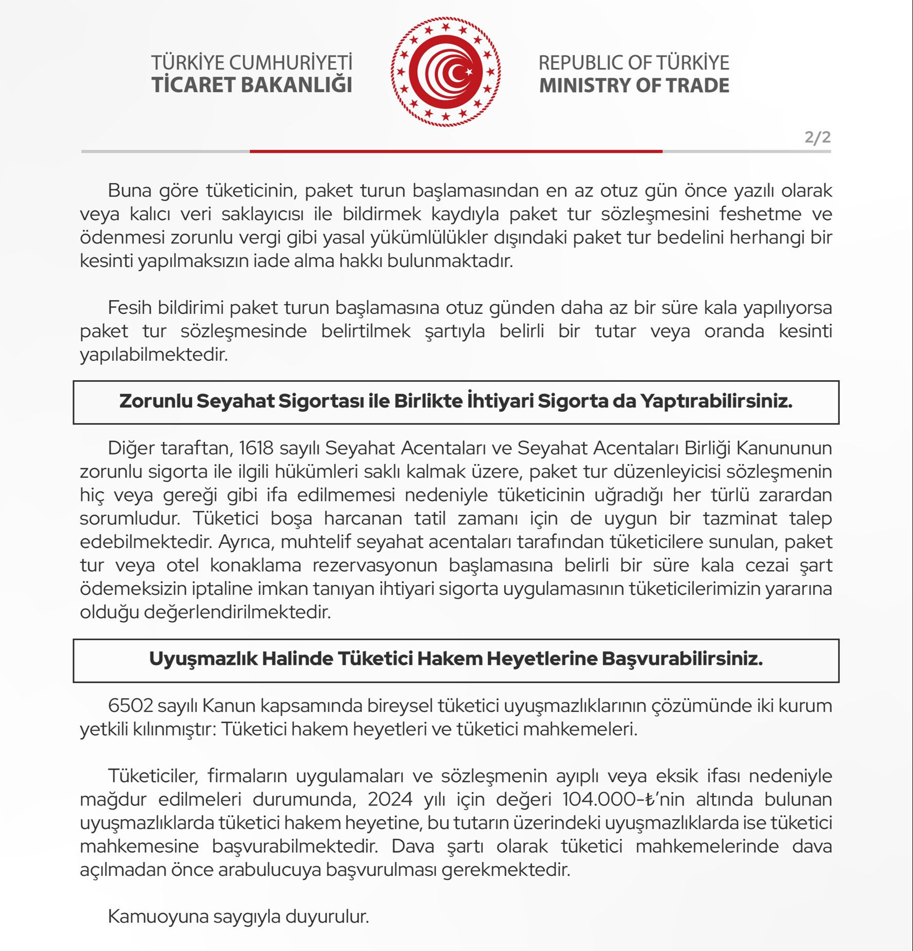 Tatil planı yapanlara paket tur ve otel konaklama anlaşmalarına karşı turizm dolandırıcılığı uyarısı Tatil planı yapanlara paket tur ve otel konaklama anlaşmalarına karşı turizm dolandırıcılığı uyarısı - 2. Resim