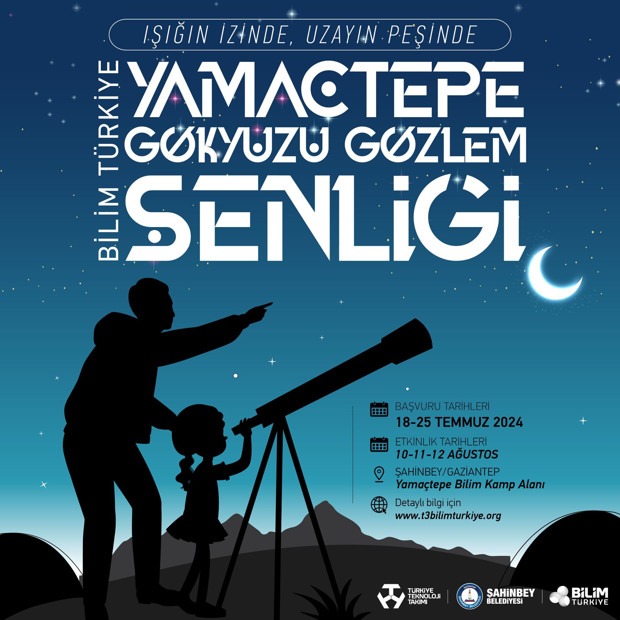Türkiye Teknoloji Takımı Vakfı Yamaçtepe Gökyüzü Gözlem Şenliği'ni 10-11-12 Ağustos tarihlerinde Gaziantep’te gerçekleştirecek - 1. Resim