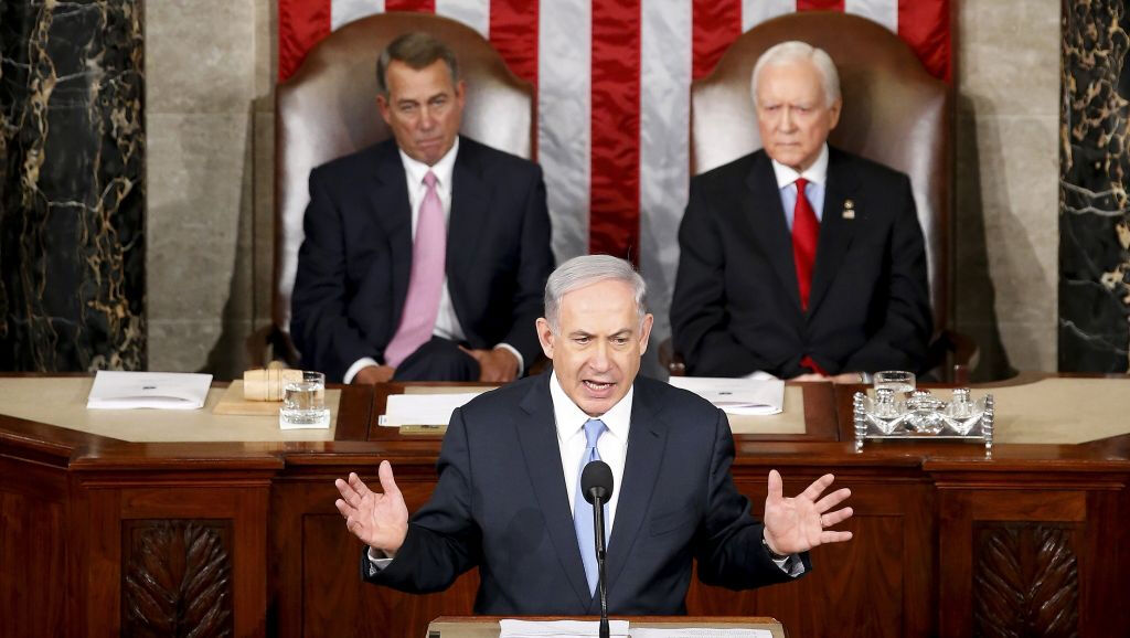 ABD tarihine kara leke! Netanyahu Kongre'de ayakta alkışlandı Netanyahu ABD Kongresi'nde dakikalarca alkışlandı!