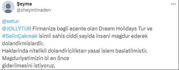 Nettur Travel &ccedil;alışanı Selin &Ccedil;akmak'ın tatil bileti dolandırıcılığı T&uuml;rkiye'yi salladı! 5 yılda 400 kişi 80 milyon TL - 4. Resim