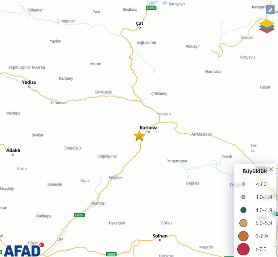 Bingöl'de 4,2 büyüklüğünde korkutan deprem! AFAD ve Kandilli duyurdu - 2. Resim