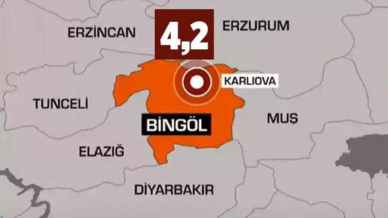 Bingöl'de 4,2 büyüklüğünde korkutan deprem! AFAD ve Kandilli duyurdu - 1. Resim