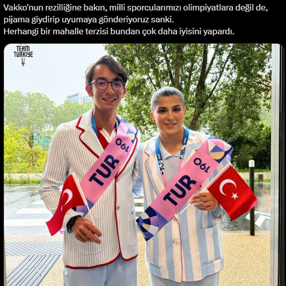 Vakko Paris 2024 Olimpiyatları’nda milli sporcularımızı giydirdi, kıyafetleri herkes pijamaya benzetti - 2. Resim