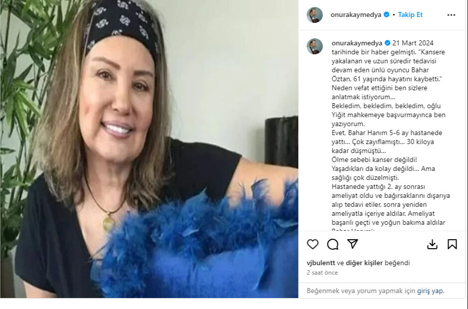 Onur Akay'dan dikkat çeken Bahar Öztan iddiası! 