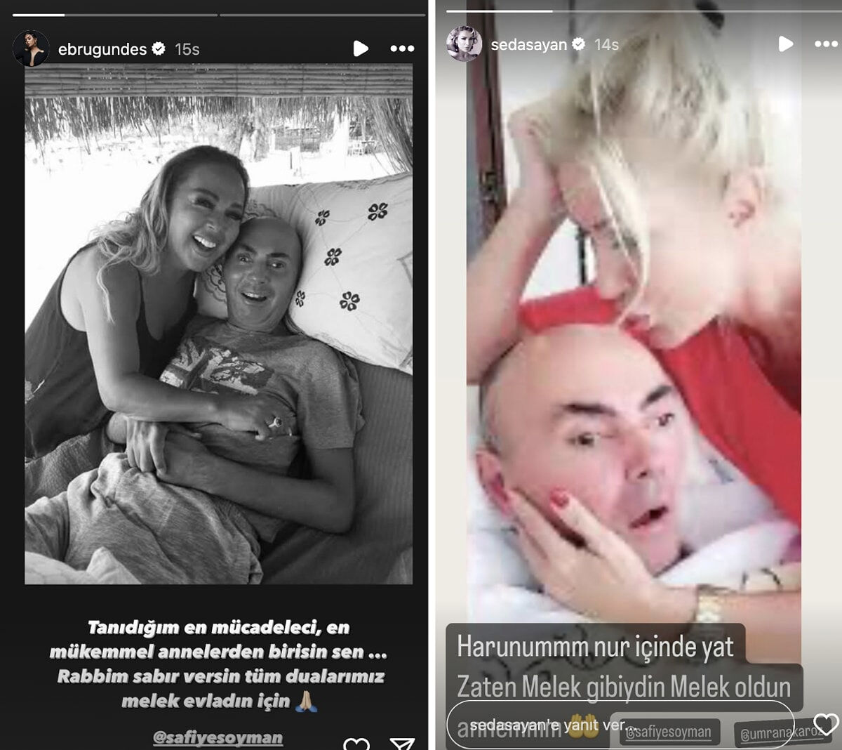 Safiye Soyman'ın oğlunun vefatının ardından Banu Alkan'ın yaptığı paylaşımlar tepki çekti - 1. Resim