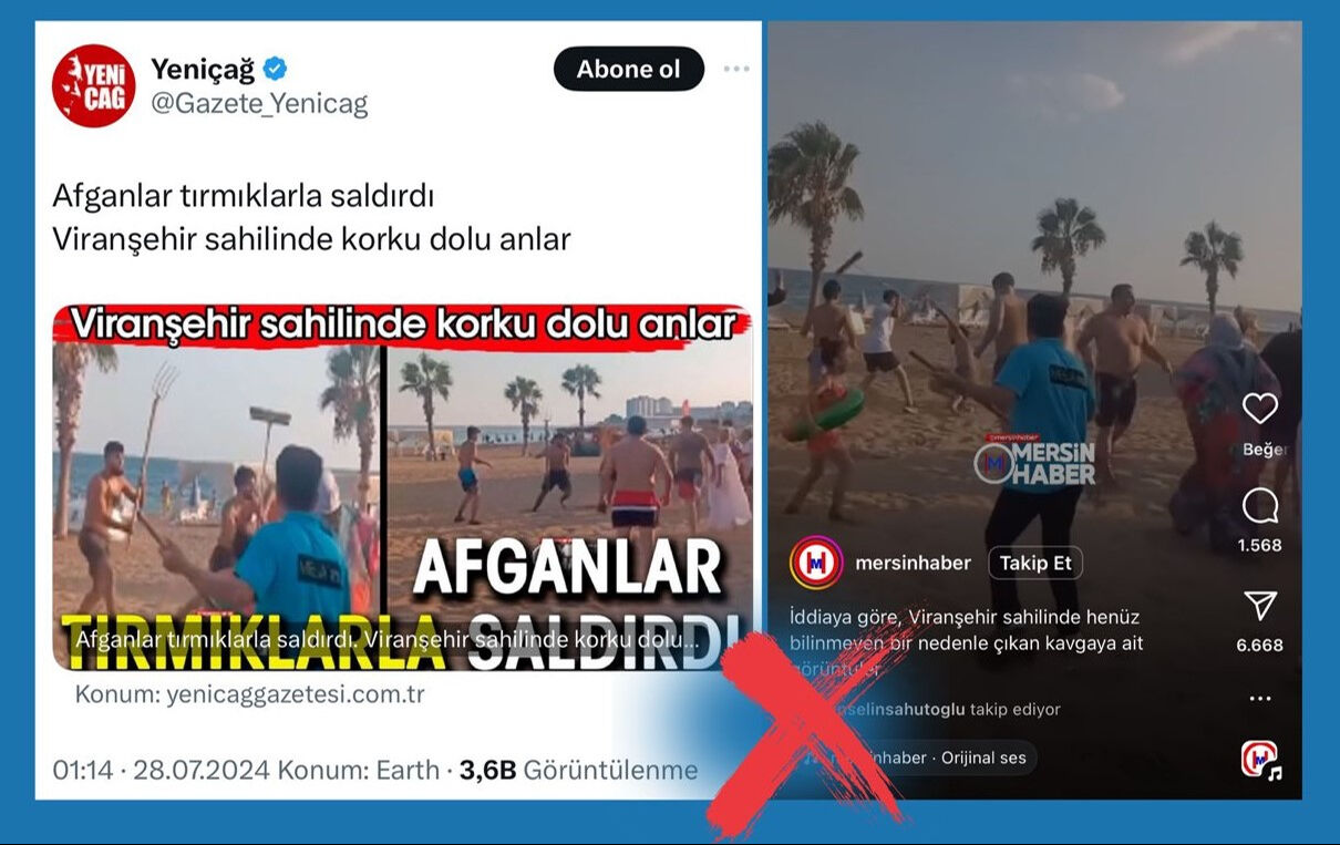 Viranşehir sahilinde Afgan sığınmacılar Türk vatandaşlarına mı saldırdı? Açıklama geldi - 1. Resim
