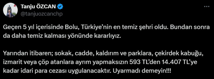 Bolu Belediyesi'nden dikkat çeken uygulama! Cezası 14 bin TL'ye kadar çıkıyor - 1. Resim