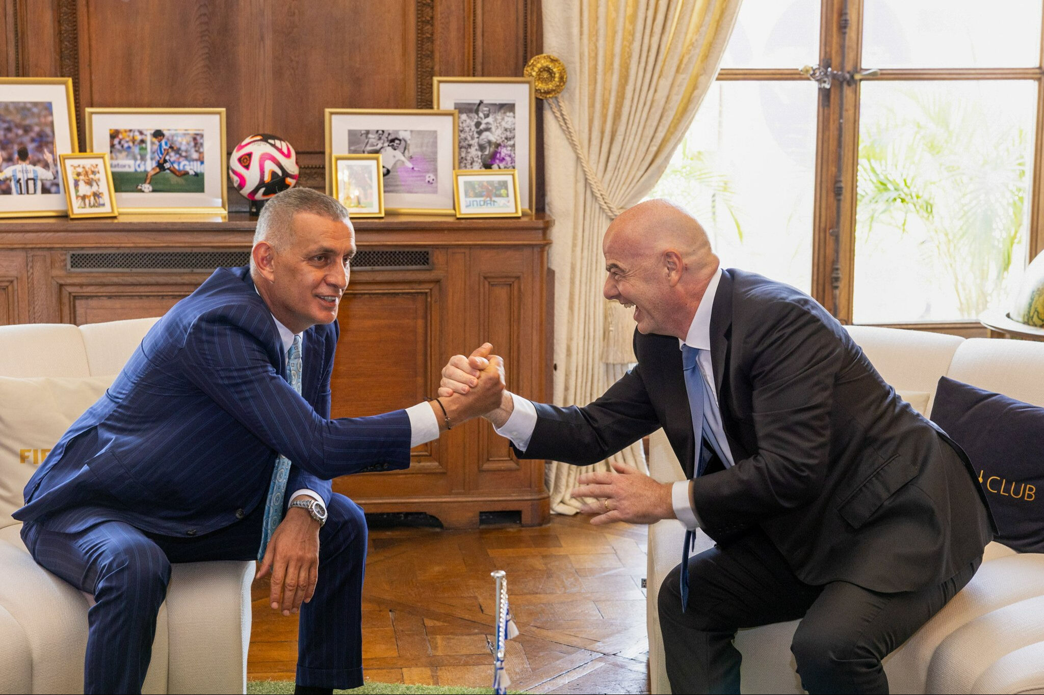 TFF Başkanı İbrahim Hacıosmanoğlu, FIFA Başkanı Infantino ile görüştü - 1. Resim
