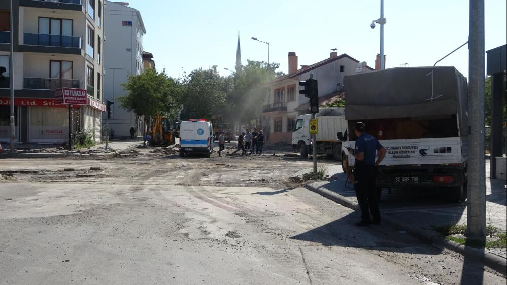 Isparta'da doğal gaz hattında sızma meydana geldi! Faciadan son anda dönüldü - 1. Resim