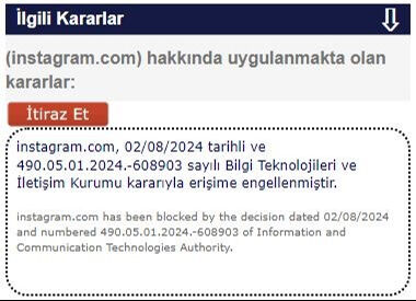 BTK'dan Instagram'a erişim engeli - 1. Resim