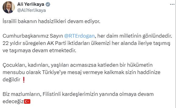 İsrail Dışişleri Bakanı Yisrael Katz'dan Cumhurbaşkanı Erdoğan hakkında tepki çeken paylaşım! Türkiye'den tepkiler peş peşe geldi - 4. Resim