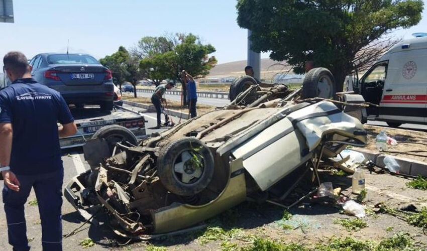 Kayseri’de feci kaza! Herkes canıyla uğraşırken yaptığı ‘pes’ dedirtti - 1. Resim