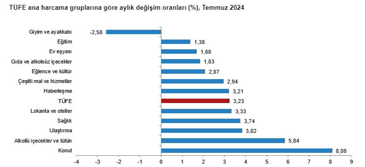 Temmuz ayı enflasyon rakamları açıklandı! Düşüş devam ediyor - 2. Resim
