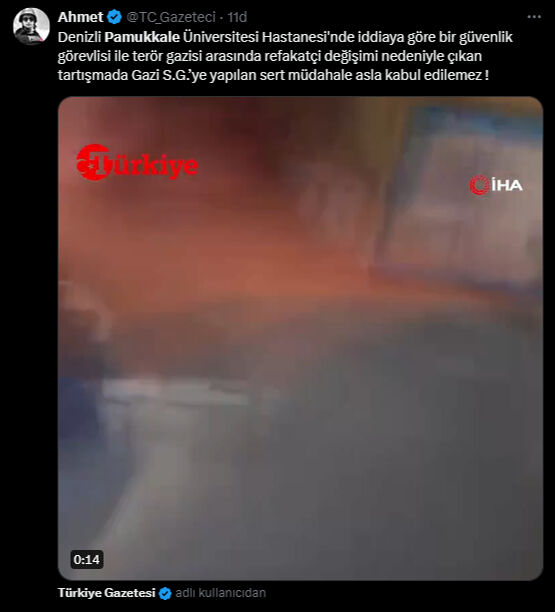 Denizli'de terör gazisine sert müdahale sosyal medyayı salladı! - 2. Resim