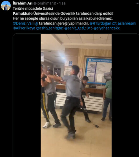 Denizli'de terör gazisine sert müdahale sosyal medyayı salladı! - 1. Resim