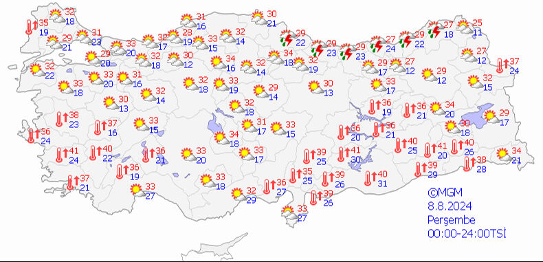 Meteoroloji 5 günlük hava tahmin raporunu yayımladı! Sıcaklık 40 dereceyi aşacak Meteoroloji 5 günlük hava tahmin raporunu yayımladı! Sıcaklık 40 dereceyi aşacak - 2. Resim