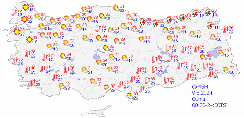 Meteoroloji 5 günlük hava tahmin raporunu yayımladı! Sıcaklık 40 dereceyi aşacak Meteoroloji 5 günlük hava tahmin raporunu yayımladı! Sıcaklık 40 dereceyi aşacak - 3. Resim