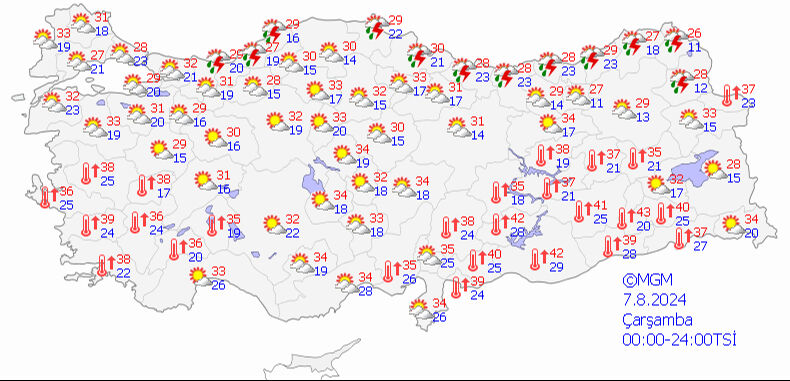 Meteoroloji 5 günlük hava tahmin raporunu yayımladı! Sıcaklık 40 dereceyi aşacak Meteoroloji 5 günlük hava tahmin raporunu yayımladı! Sıcaklık 40 dereceyi aşacak - 1. Resim