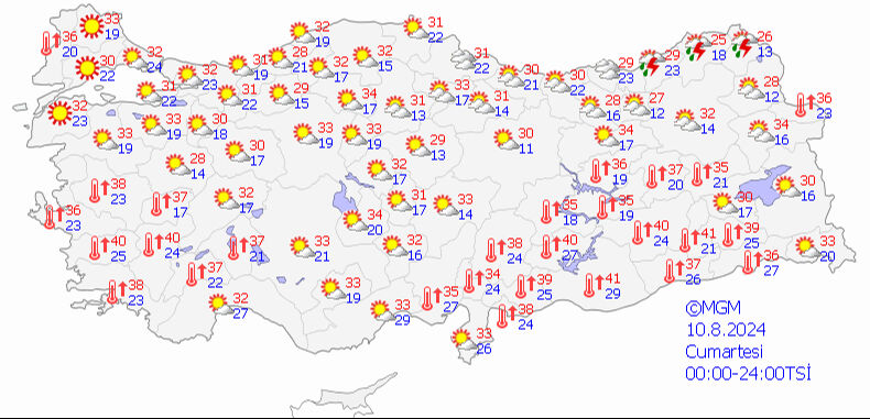 Meteoroloji 5 günlük hava tahmin raporunu yayımladı! Sıcaklık 40 dereceyi aşacak Meteoroloji 5 günlük hava tahmin raporunu yayımladı! Sıcaklık 40 dereceyi aşacak - 4. Resim