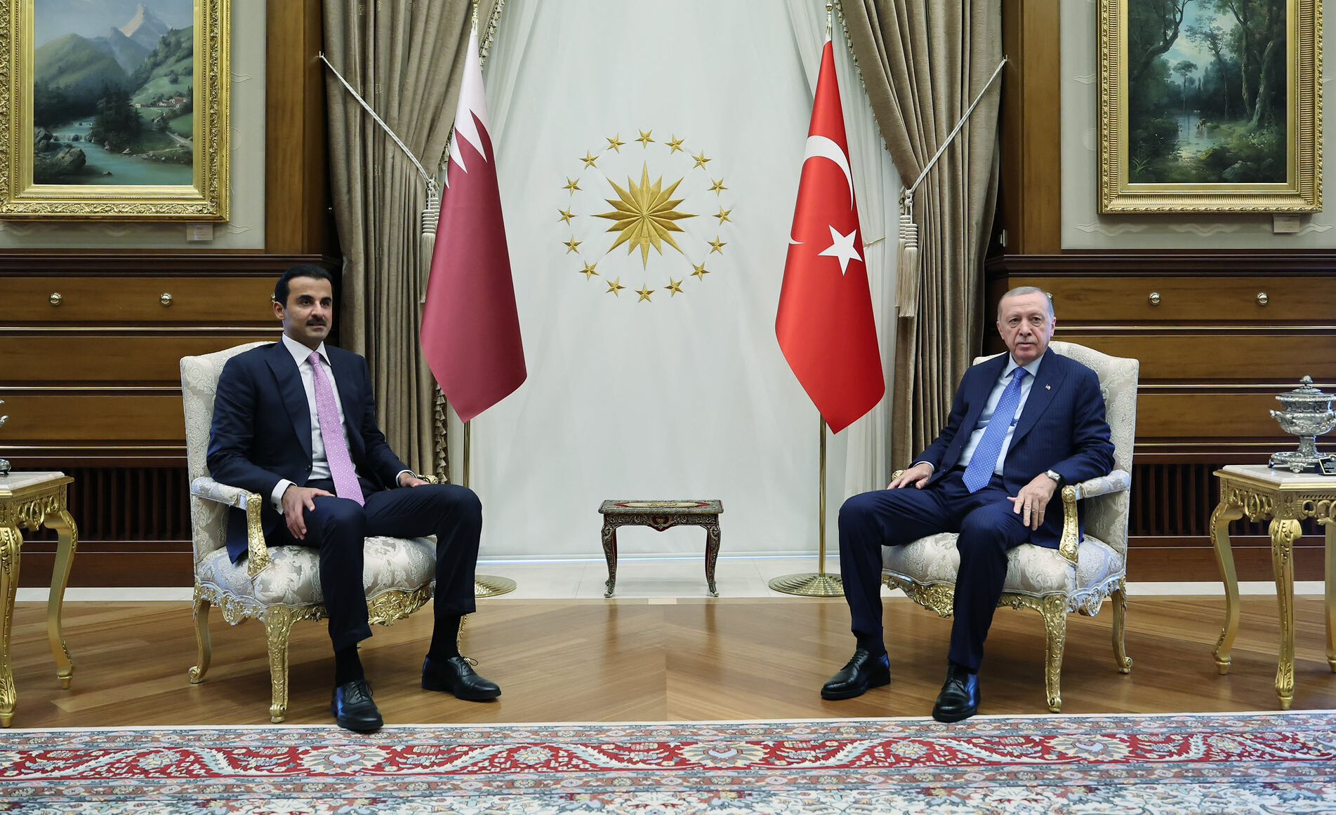 Cumhurbaşkanı Erdoğan, Katar Emiri Temim bin Hamed Al Sani'yi kabul etti Cumhurbaşkanı Erdoğan, Katar Emiri Temim Bin Hamed Al Sani'yi kabul etti - 2. Resim