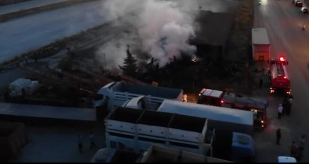 Edirne'de tren istasyonunda korkutan yangın - 1. Resim