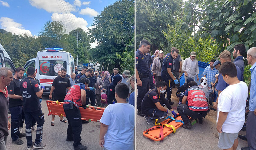 Sakarya’da 15 yaşında çocuğun kullandığı pat pat devrildi: 10 yaralı - 1. Resim