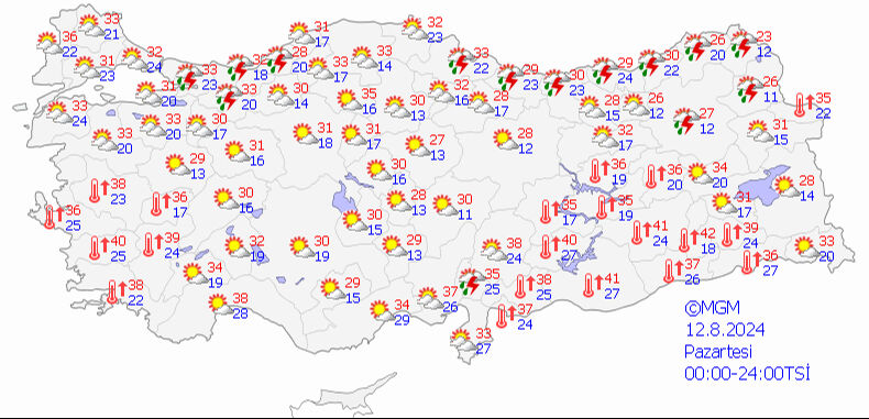 Son hava tahmin raporu yayımlandı: Kuvvetli gök gürültülü sağanağa hazır olun! - 5. Resim