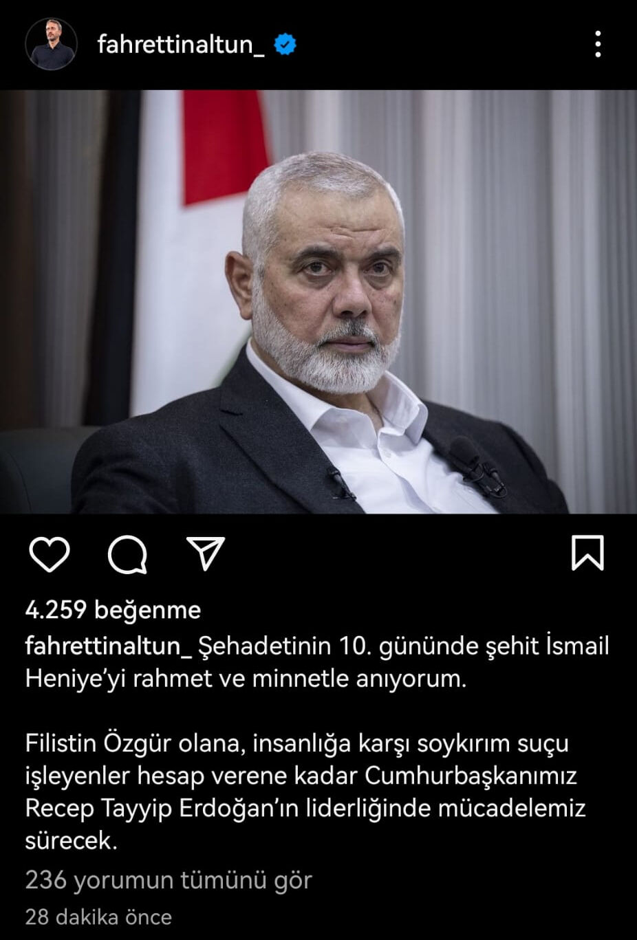 Fahrettin Altun'dan dikkat çeken mesaj! Instagram açılır açılmaz paylaştı - 1. Resim