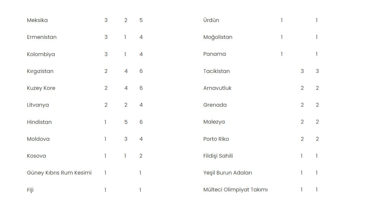 Paris'te en çok madalya toplayan ülke belli oldu! Türkiye kaç madalya aldı? - 6. Resim