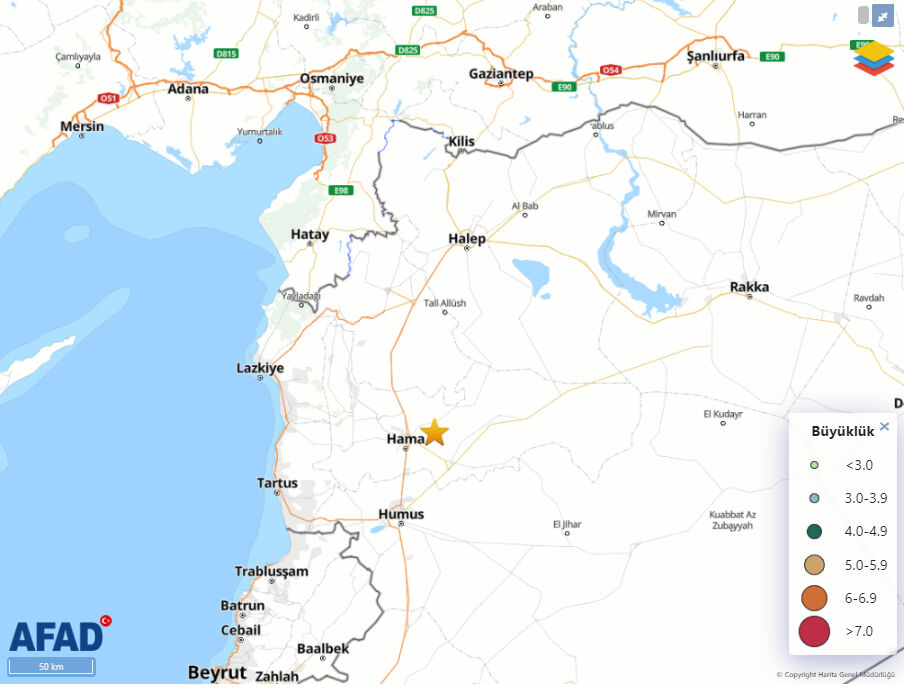 Hatay sınırında 5,2 büyüklüğünde deprem! Hatay sınırında korkutan deprem! Veriler açıklandı - 1. Resim