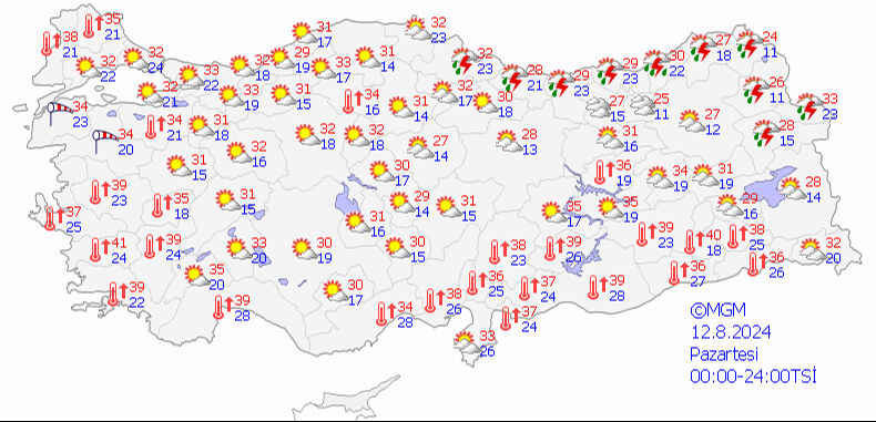 Meteoroloji harita paylaştı, il il uyardı! Kuvvetli sağanak ve fırtınaya dikkat Meteoroloji harita paylaştı, il il uyardı! Kuvvetli sağanak ve fırtınaya dikkat - 1. Resim